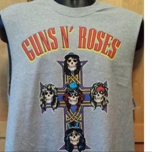 Guns N Roses Cross Logo Muscle T-Shirt